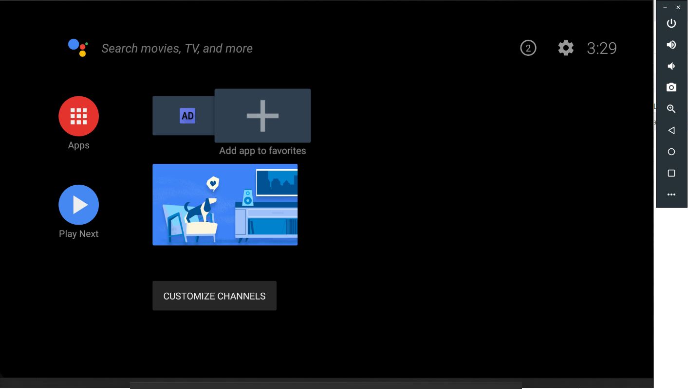 Android TV Xamarin with shortcut