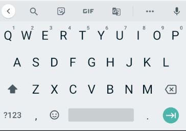 Next button on an Android keyboard