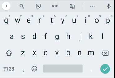 Android's Plain keyboard