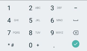 Android's Telephone keyboard