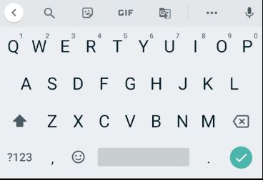 Android's Text keyboard