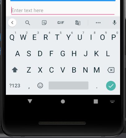 Android keyboard generated by Xamarin.Forms